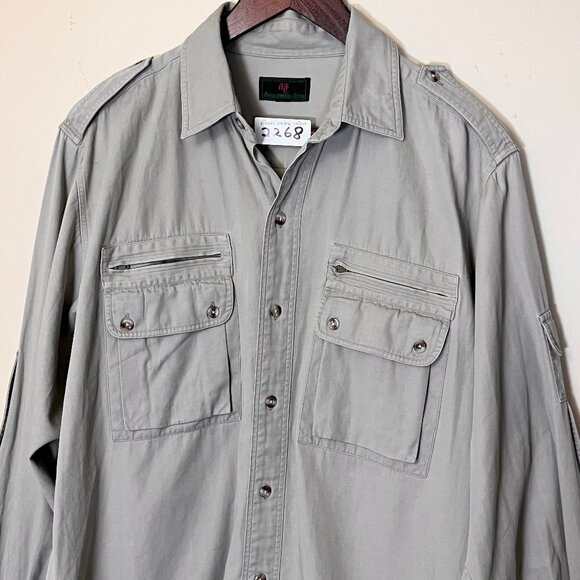Abercrombie & Fitch Vintage Y2K Safari Field Utility Shirt - Men's Size XXL - Picture 2 of 12